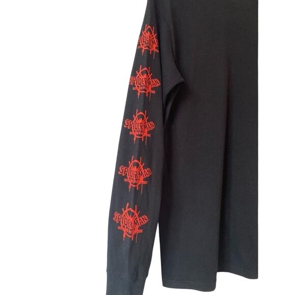 Spider-Man Into The Spiderverse Men's Sm Black Long Sleeve Graphic T-Shirt - Picture 6 of 8